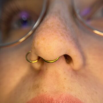 Septum und Nostril Piercing